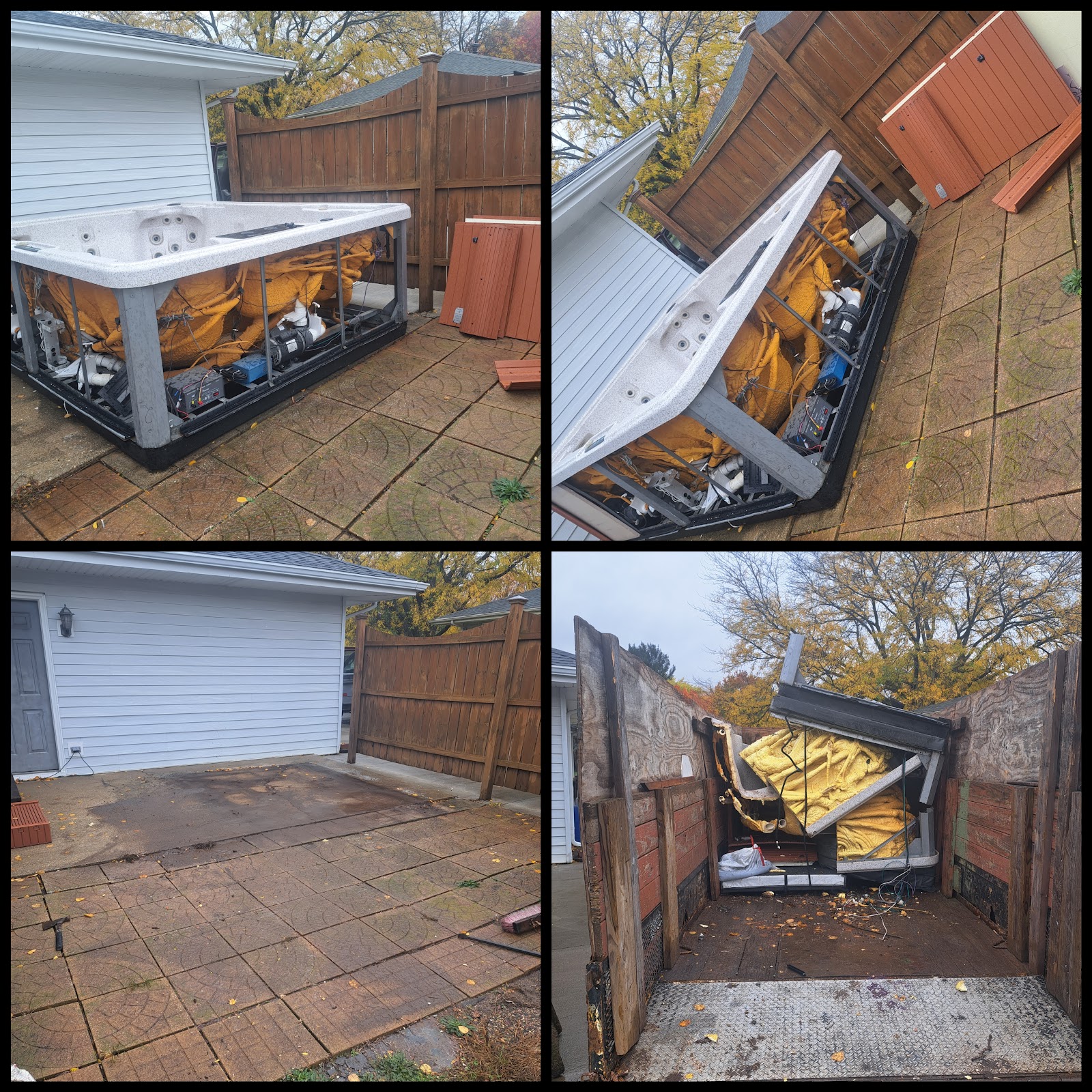 Junk removal job in Machesney Park by DC Hauling